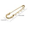 10PCS 5-Holes Brooch Safety Pins Findings Heavy Duty Kilt Pins Brooch Findings
