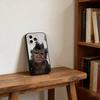 Funny Cute Monkey Meme Phone Case For iPhone 17,16,15,14,13,12,11 Plus,Pro Max,XS,Soft Silicone Black Cover