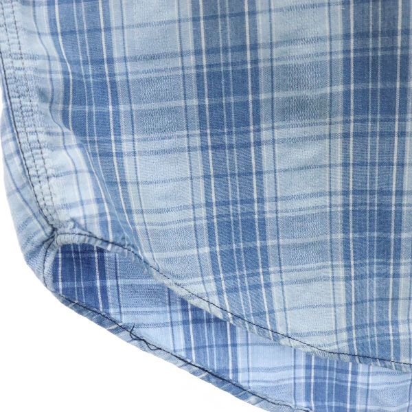 RRL 90s Black tag, initial tag, red three stars Check Pattern Short sleeve shirt Men's Used