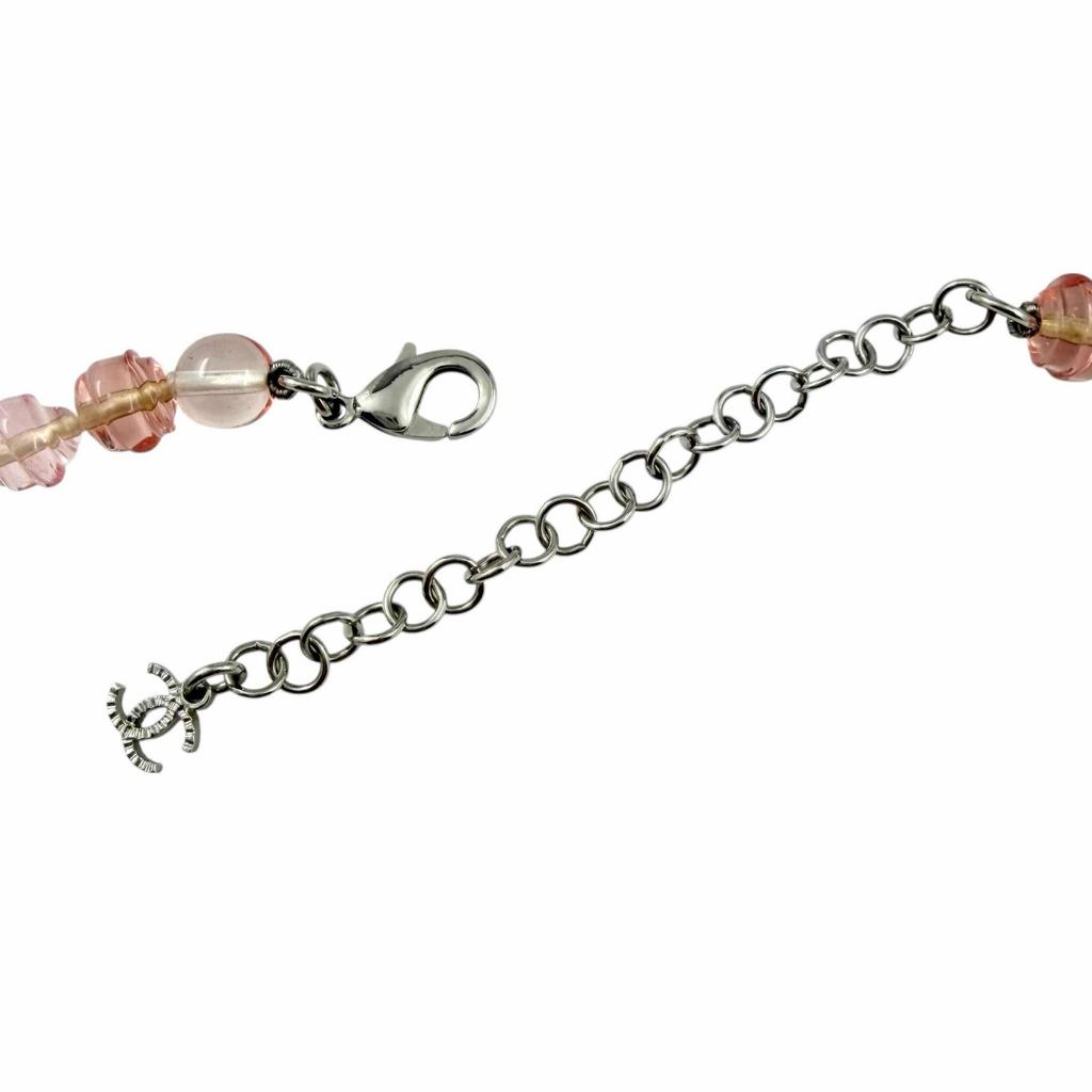 Excellent CHANEL Necklace pink Women B23S Used