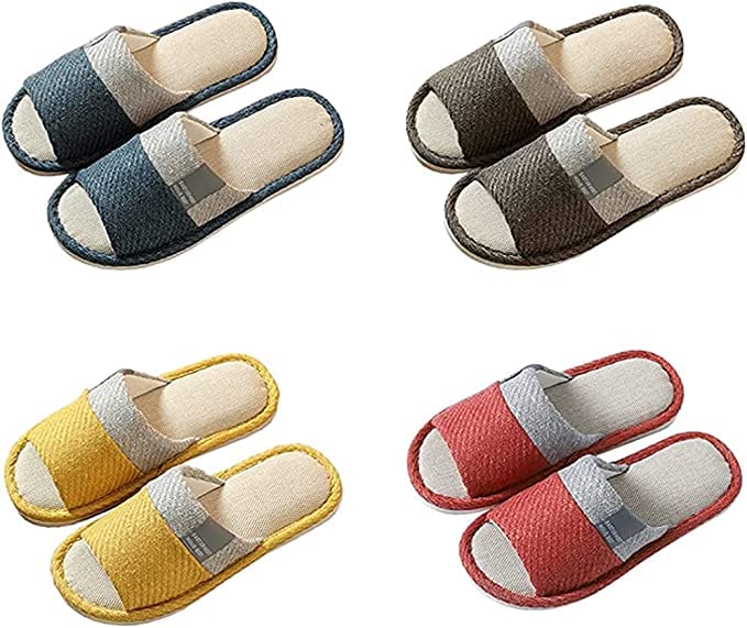 Indoor Set of and House Guest and Room Slippers for Rooms and Unisex of [N-O] Slippers, 4, Spring, Autumn, Winter, Slippers, Slippers, Women's Men's,