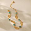 Stainless Steel Y2K Colorful Zircon Crystal Bracelet for Women Luxury Elegent 18K Gold Color Chain Dazzling Handmade Jewelry Acc