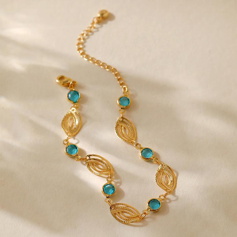 Stainless Steel Y2K Colorful Zircon Crystal Bracelet for Women Luxury Elegent 18K Gold Color Chain Dazzling Handmade Jewelry Acc