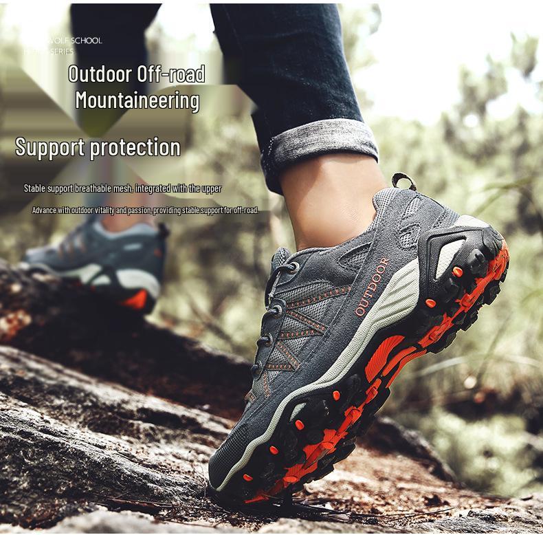 Seven-Color Non-Slip Casual Hiking Shoes - Breathable, Wear-Resistant, Low-Top, Four Seasons Outdoor Footwear