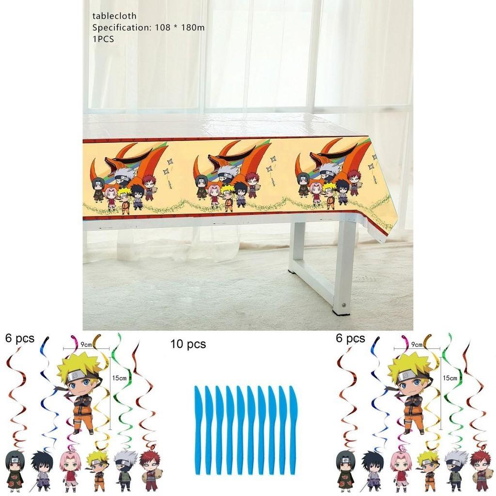 Complete Naruto Ninja Birthday Party Supplies Set With Festive Tableware And Banners