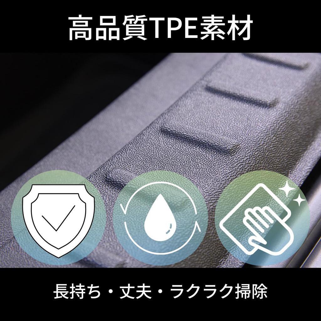 EVworks Tesla Model Y Juniper Trunk Opening Rear Bumper Guard scratches on the rear trunk opening and makes loading and unloading Protector, [Prevents