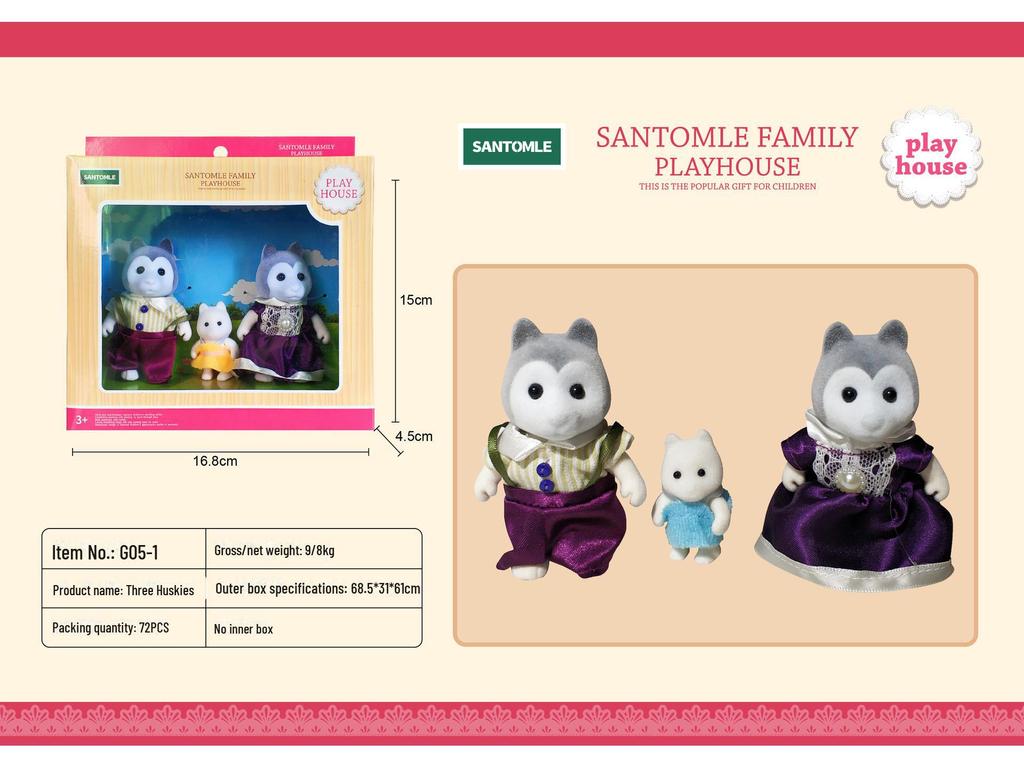Senbel Mini Rabbit Doll Clothes Accessories for Children's Play House Set