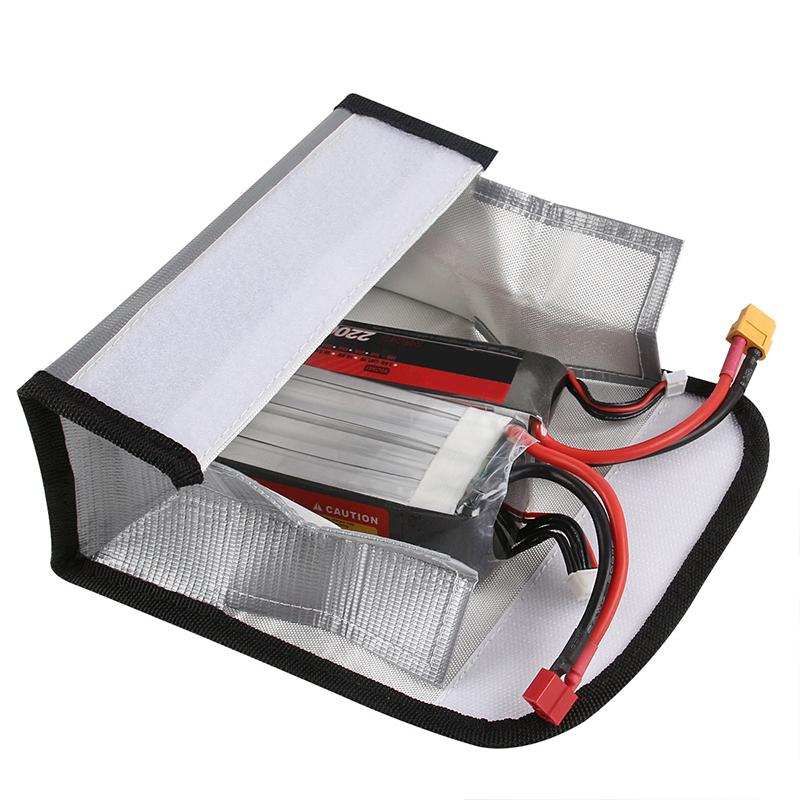 Lipo Battery Safety Bag 185X75X60Mm Mini Waterproof Fireproof Explosion-Proof Portable for Rc Fpv Racing Drones Car Battery Safe