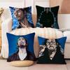 M-Miyamoto Musashi Swordsman Game Cushion Cover Inches Farmhouse Decor Home Throw Pillow Covers For Couch Decorations