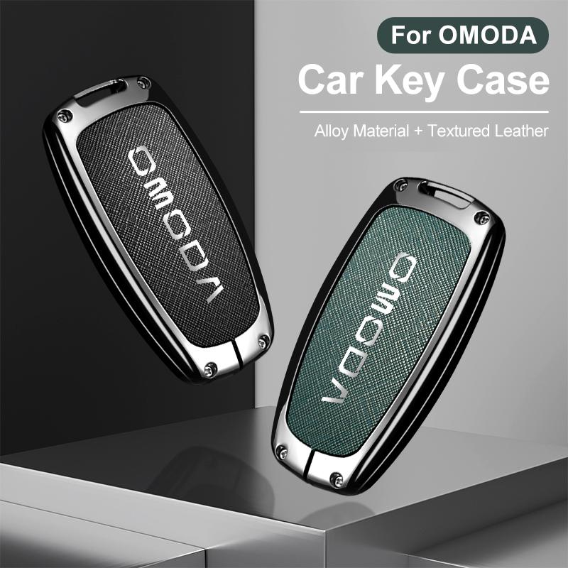Auto Legierung Leder Schlüsselhülle Abdeckung Für Chery Omoda C5 E5 C9 Omoda 5 9 Ev Phev Schlüsselanhänger Schutzhülle Auto Zubehör
