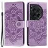 For OnePlus 12 5G Case PU Leather Mandala Imprinted Design Wallet Phone Cover