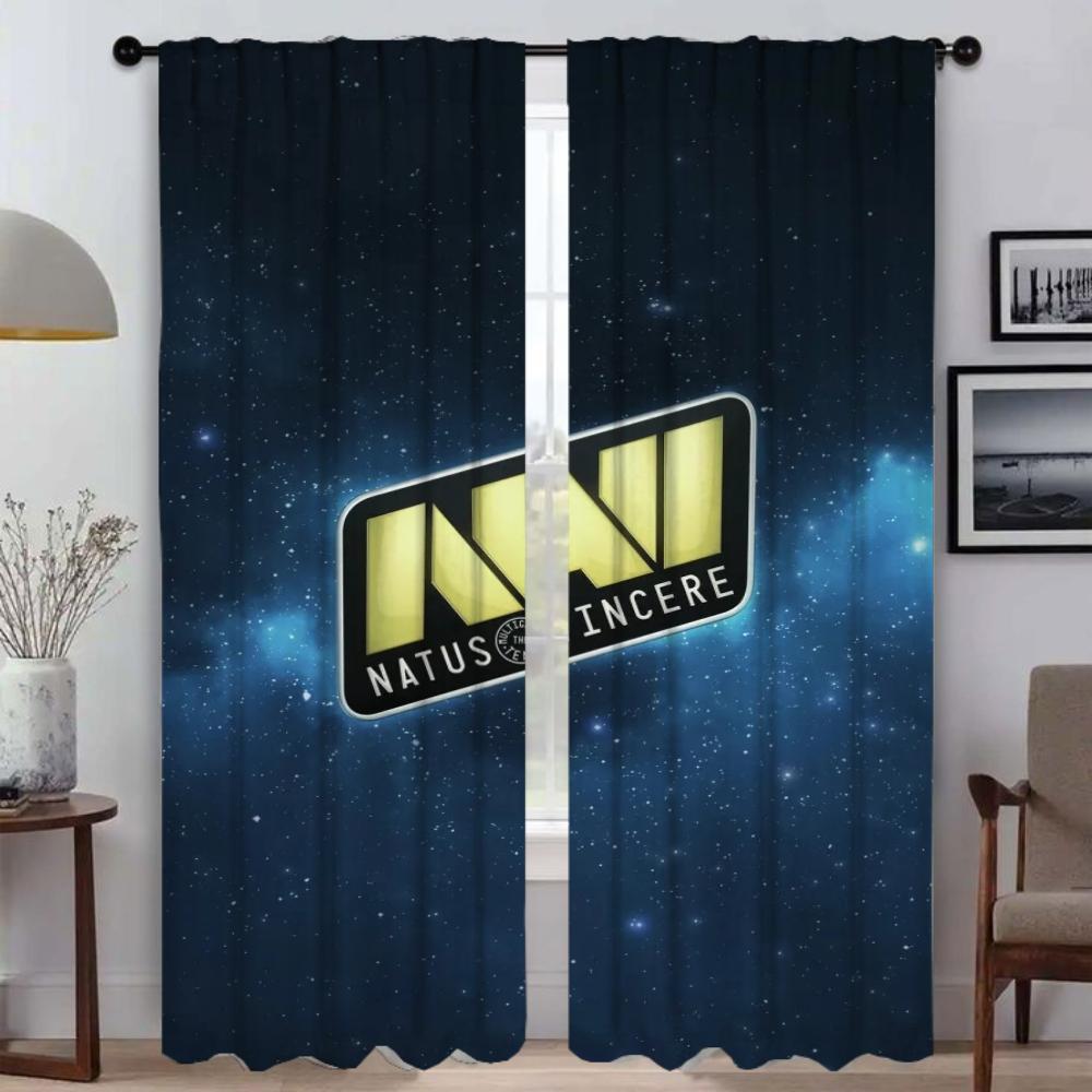 Partition Navi Natus Home Interior Curtains for Living Room Curtain Kitchen Curtains 2 Pieces Halloween Decoration Shades Blinds