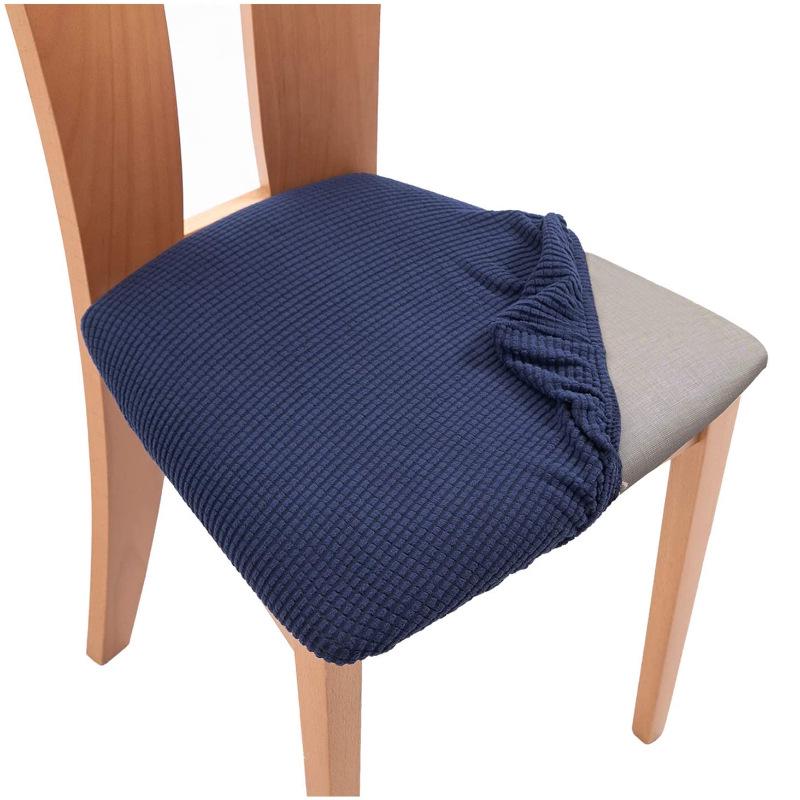 Morse Polar Fleece Potah na polštář na židli Strečový Levný Jídelní polštář Potah na sedák Bez chrániče opěradla Pro kuchyňské židle Hotel Domov
