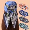 1pc Multicolor Paisley Print Silk Satin Square Scarf Women's Hair Accessory Spring New Versatile Belt Bag Decoration Silk