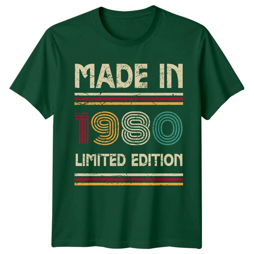 Made In 1980 Unisexs T Shirt 46th Birthday Gift Vintage fortysix S