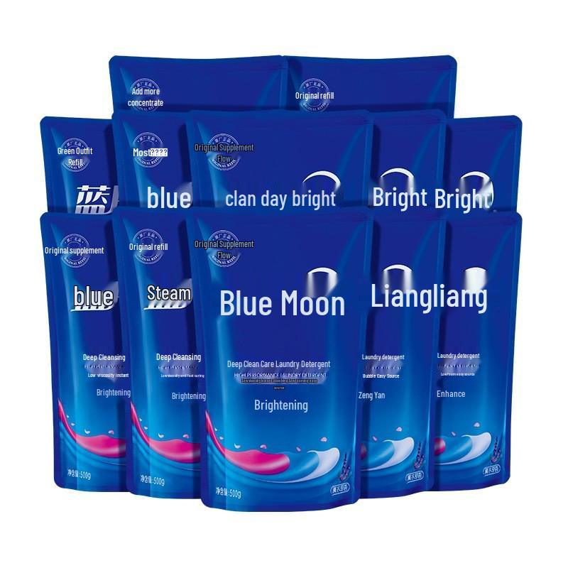 

Blue Moon Осветляющий стиральный порошок с лавандой - 12 штук (500 г каждый) для бытового использования, с усилением цвета.