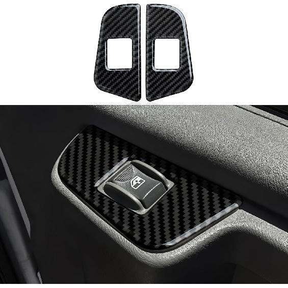 For Express Door Panel Carbon Fiber Cover Trim Decals Accessories for Chevrolet Express/GMC Savana 1500 2500 3500 2003 - Present Interior Sticker