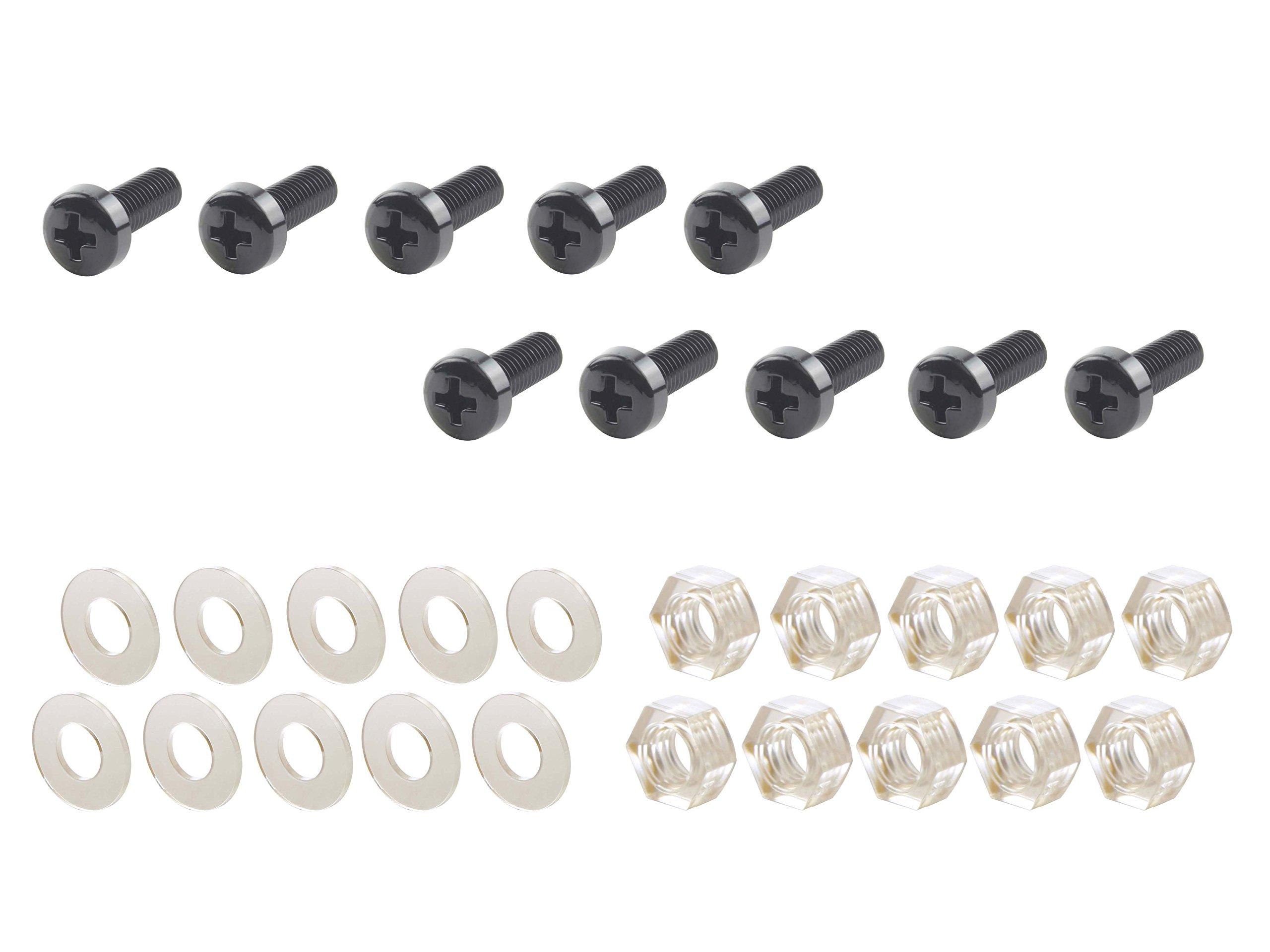 

POSH 990515-06 Motorcycle Supplies, Polycarbonate Screen Screws, 0.2 x 0.6 inches (5 x 15 mm), Pack of 10, Black M5×15mm чорний