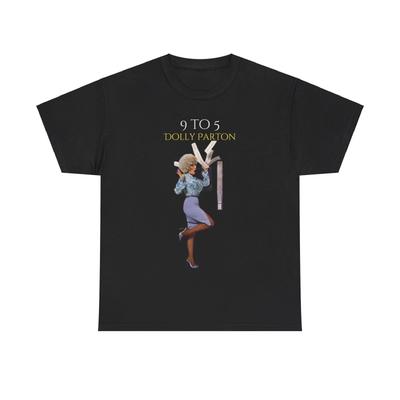 Dolly Parton 9 To 5 Unisex Heavy Cotton Tee, 80s