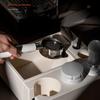 Coffee Tamping Station Portafilter Holder Stand with Knock Box Mutifuction Coffee Tool Storage Box Barista Espresso Accessory