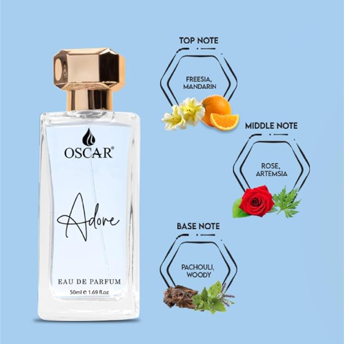 OSCAR OUD Damenparfüm für Frauen | Noten von Moschus | Premium Luxusparfüm | Lang anhaltender Duft | Oud-Duft | EDP für Frauen & Mädchen (50ML)