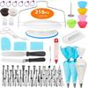 17-Piece Cake Decorating Set with Piping Bag, Cream Gun, and Nozzle Set