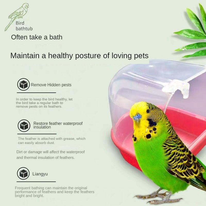 For Birds Bathtub Bathtub Bird Bath Device Big Brother Xuanfeng Peony Budgerigar Bath Box