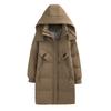 Young mother down jacket women's medium and long winter new loose foreign and thin white duck down jacket