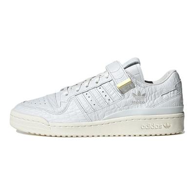 Forum 84 Low Croc Skin - White Unisex Sneakers Crystal-White Core-Black HP5551