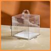 Chang Baosen 3-Inch Transparent Cake Boxes with Handles, 50-Pack