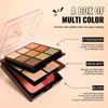 Highlight Blush Combination Disc Three-layer Pearlescent Thin Flash Eyeshadow Blush Highlight Comprehensive Disc Face Makeup Makeup Disc