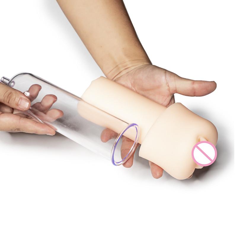 Electric Penis Pump Accessory Soft Silicone Sleeve Enlargement Device Replacement Seal Stretchable Cover Masturbation dick cover