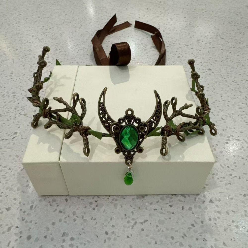 Fantasy Jewelry Elf Tiara Forest Theme Fantasy Headpiece Fairy Headband Outdoor Photo Shoots