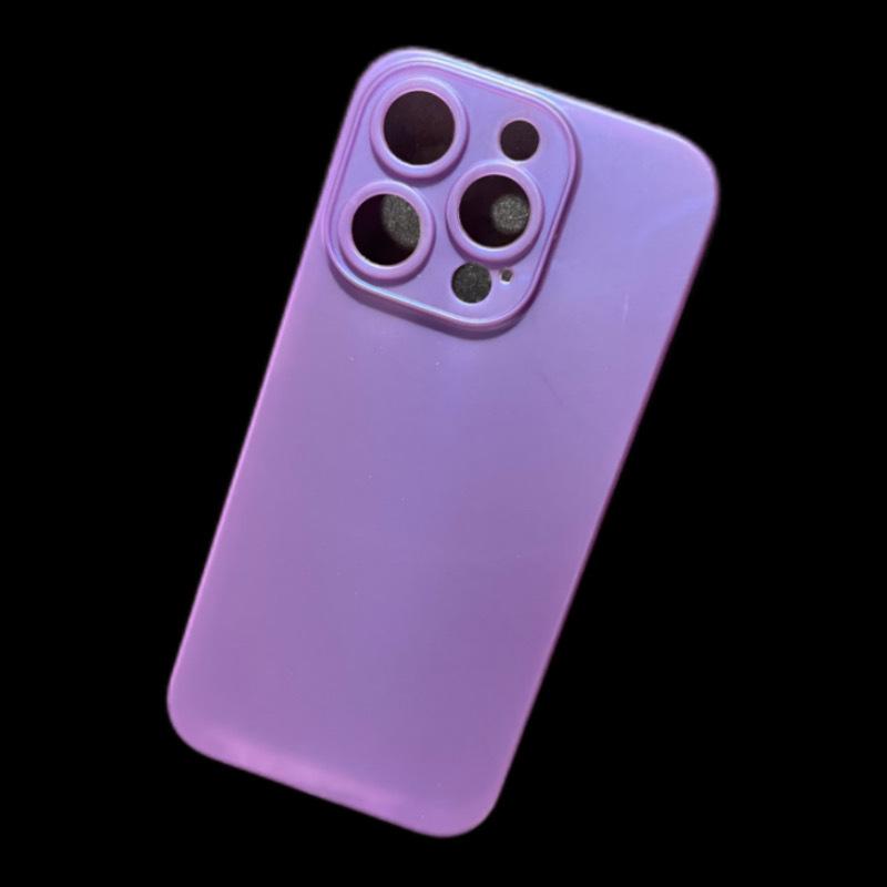 Transparent Premium Orange Anti-Fingerprint Phone Case for iPhone 17 Pro Max – Fully Covered Buttons