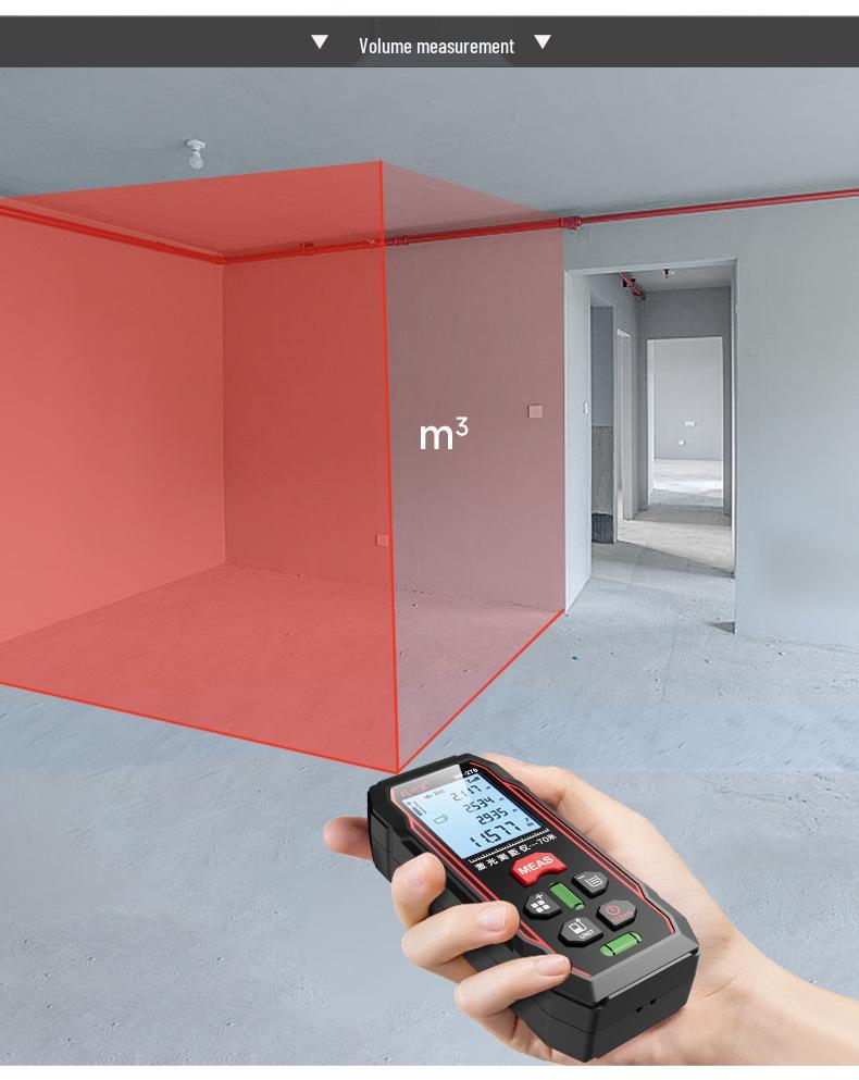 Smart Mouse NF-270 Handheld Red Laser Rangefinder - Infrared Millimeter Measuring Tool