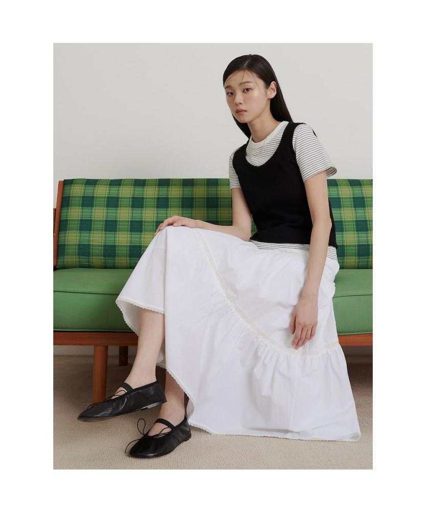 Binpolleidiseu [B. My] Eyelet Sleeveless T-Shirt Black (Bf6442N025)