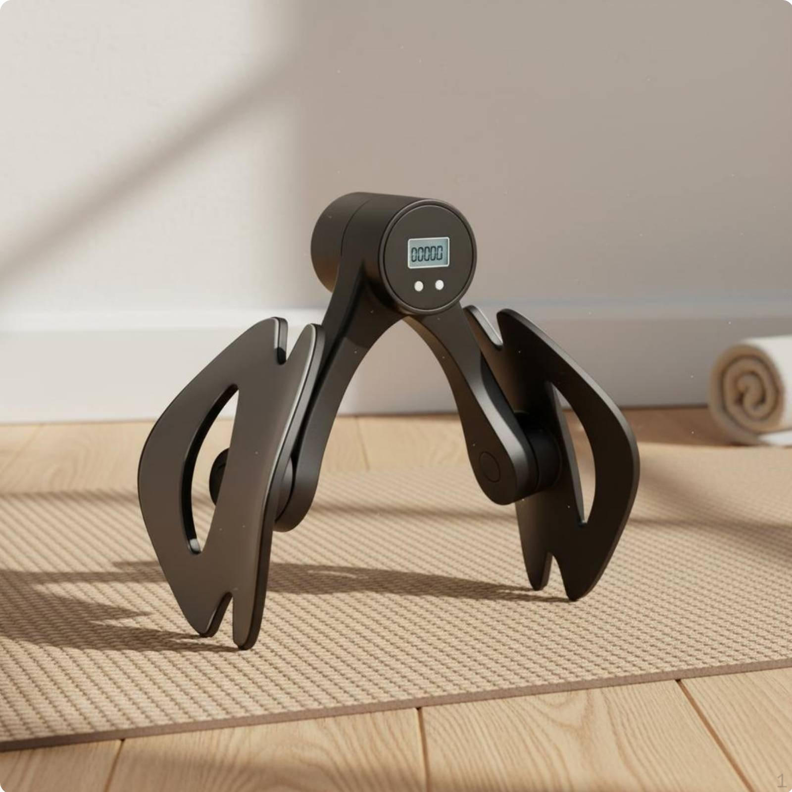 Inner Thigh Toner with Counter Master Multifunctional Workout Lower Core Floor Black Counter