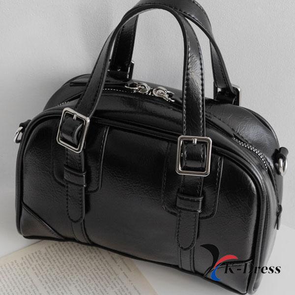 

Міні-сумка Boston із двома пряжками (2 Колір) 21x13.5x6.5cm