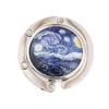 Oil Painting Style Crystal Portable Folding Table Hanger Table Bag Hook Desk Hooks Purse Holder