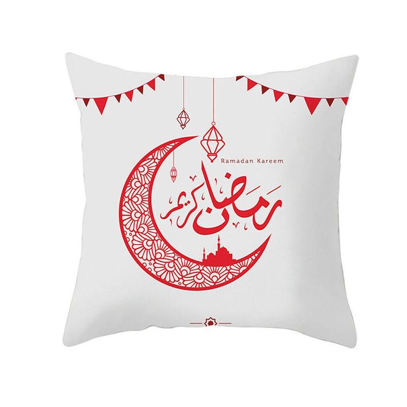 Luxurious Muslim Ramadan Pattern Polyester Pillow Case For Elegant Home Decoration