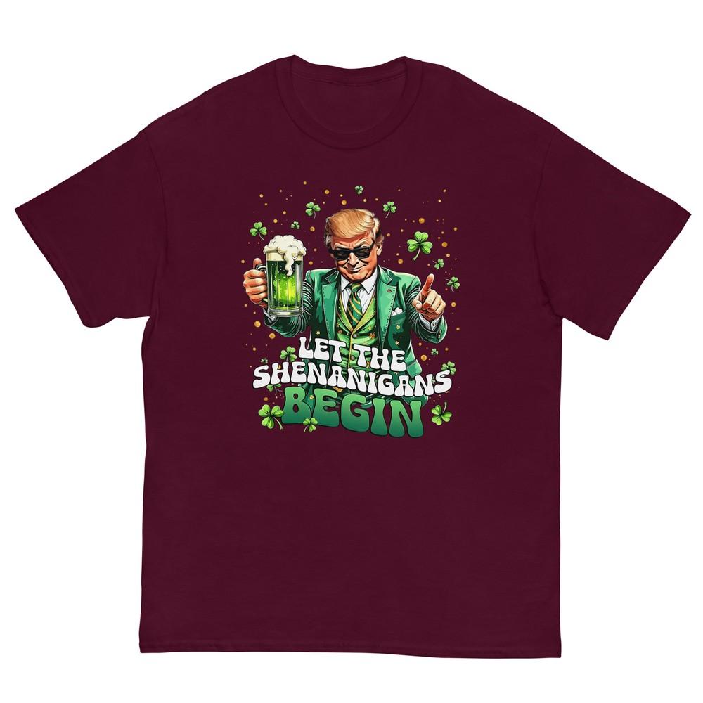 Let The Shenanigans Begin Funny Trump St Patricks Day Tshirt S