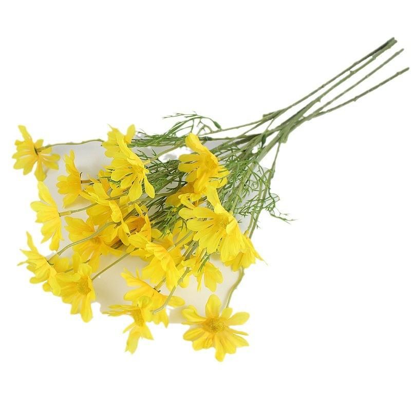 Plastic Symphyotrichum Novi Belgii Artificial Flowers 49cm Faux Floral Decor For Wedding And Outdoor Settings