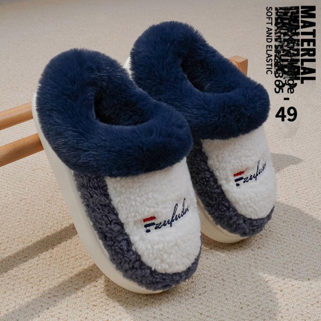 Cotton Mens Bag Slippers And Winter Plus Size Couple Indoor Living Students Wear Warm Plush Slippers For Women