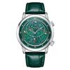 Paulareis Automatic Mechanical Leather Rotating Star Rose Gold Carved Watch for Men PP03