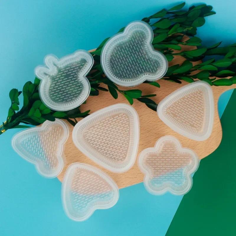 1/7/8Pcs Sushi Mould Cute Flower Triangle Cartoon Shape Japanese Rice Ball Mould Children's Food Making Mold Kitchen Baking Tool