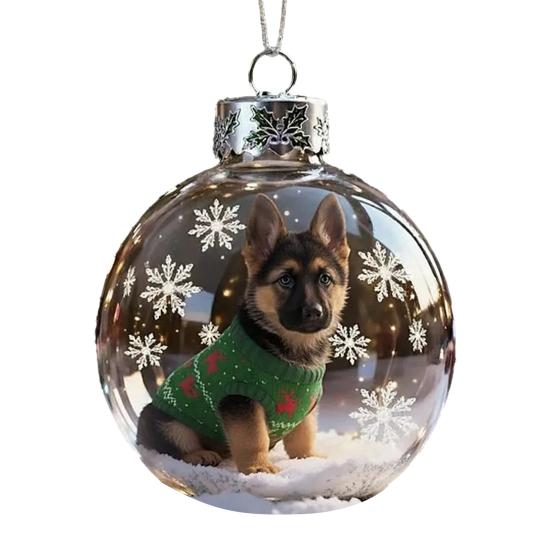 Weihnachtsvogel Acryl Ornamente 2D Kardinäle Tier Baumschmuck Handgefertigt Feiertag