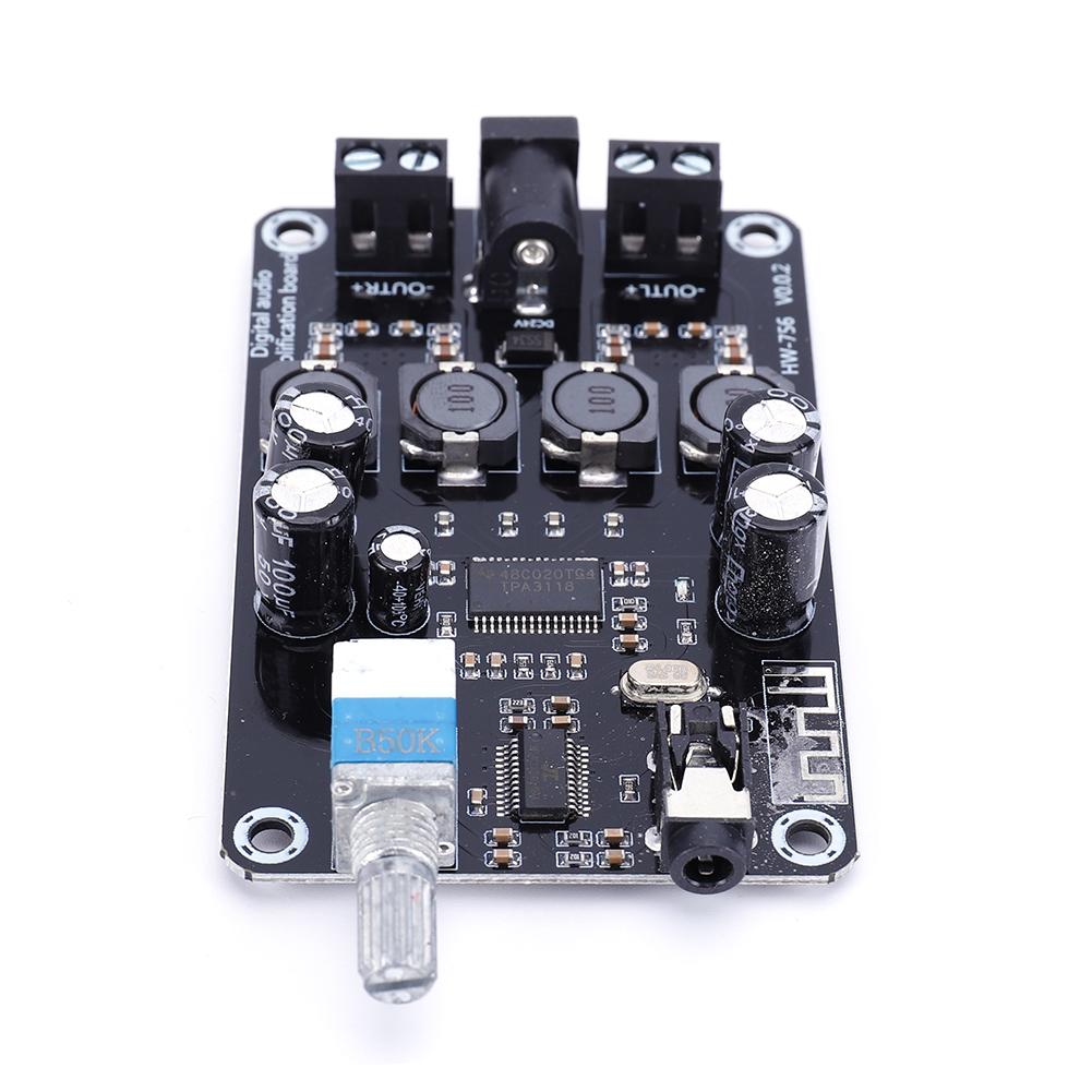 TPA3118D2 50W+50W High-Power Adjustable Audio Amplifier Board Bluetooth-Compatible 5.0 Digital Power Amplifier Board DC 12-24V