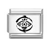 Fashion Girls' Eye Cake Sunset Butterfly Flower Cat Laser Engraving Charm Links Fit 9mm Stainless Steel Bracelet DIY Making Gift