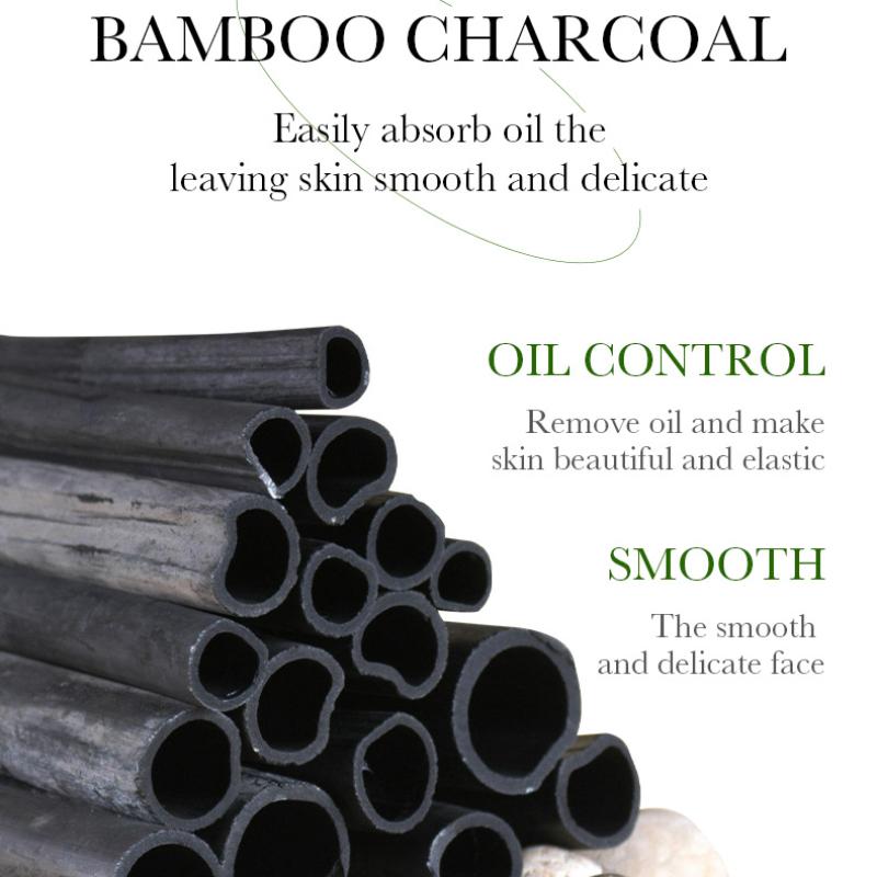 Bambusové uhlí Černá maska SADOER Bělící a hydratační emoliční rozjasňující hydratační maska náplast