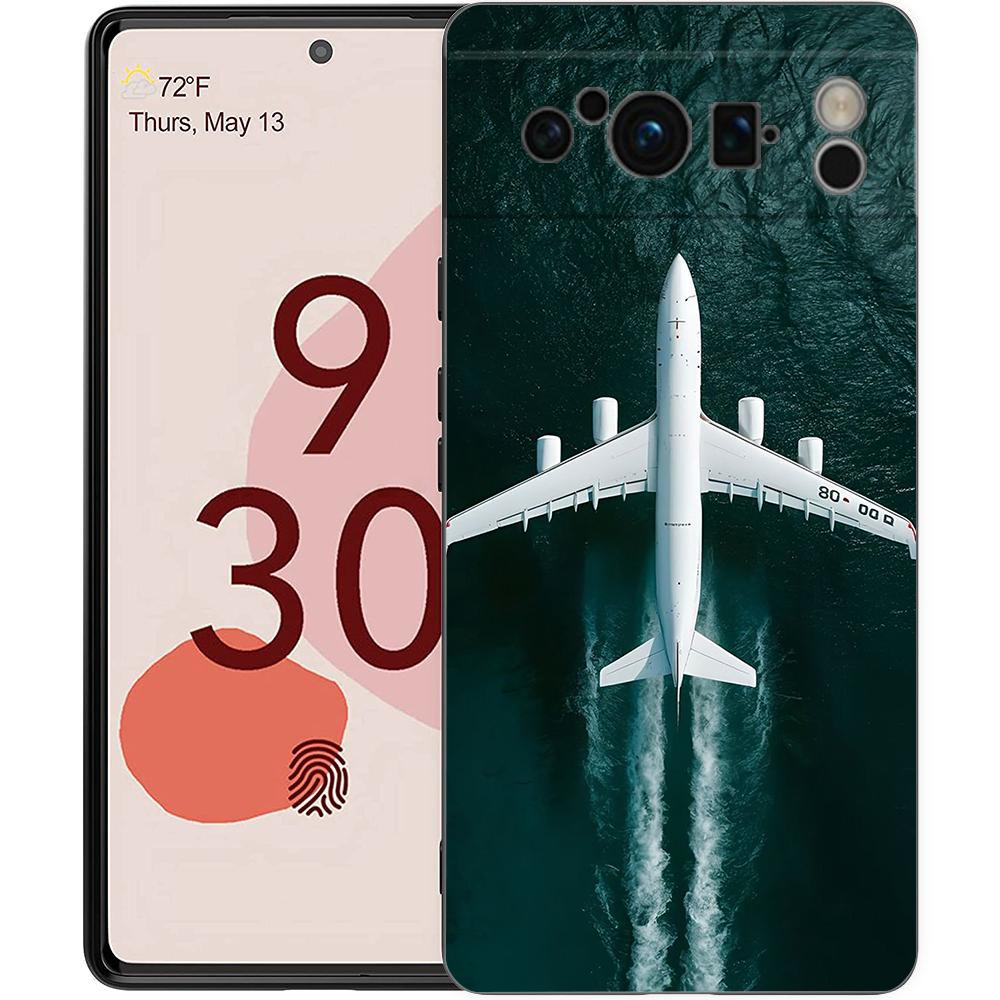 

For Google Pixel 10 Pro Phone Case Pixel 9 Pro XL TPU Case Pixel 8 Pro 9A 8A 7A 7 6A 6 Pro Soft Cover Aircraft Airplane cool Pixel 10